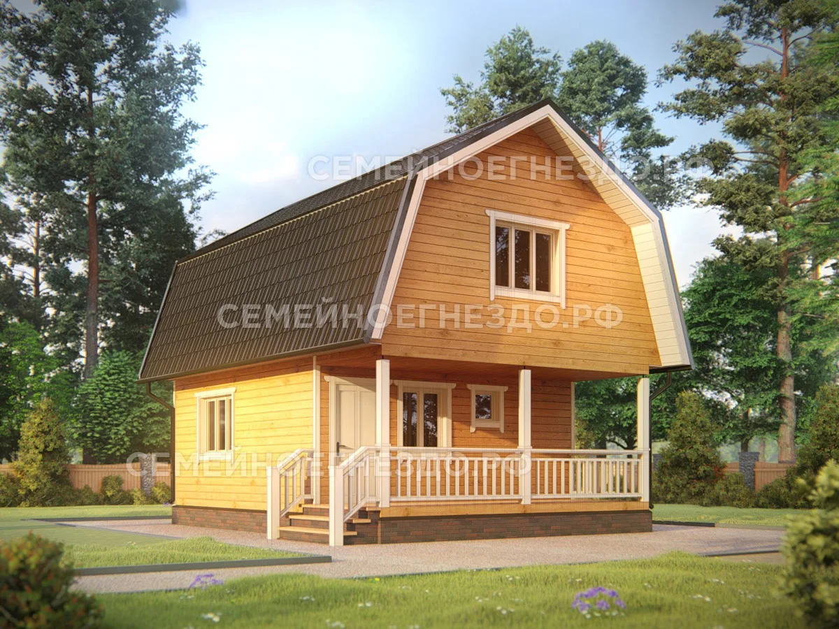 Брусовой дом № 0126 — вид 1