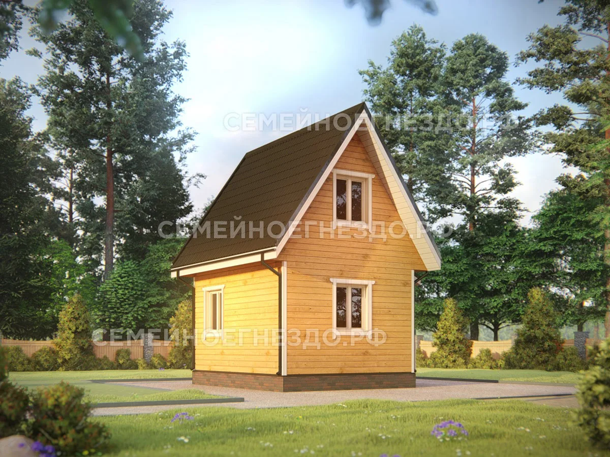 Каркасный дом № 0084 — вид 2