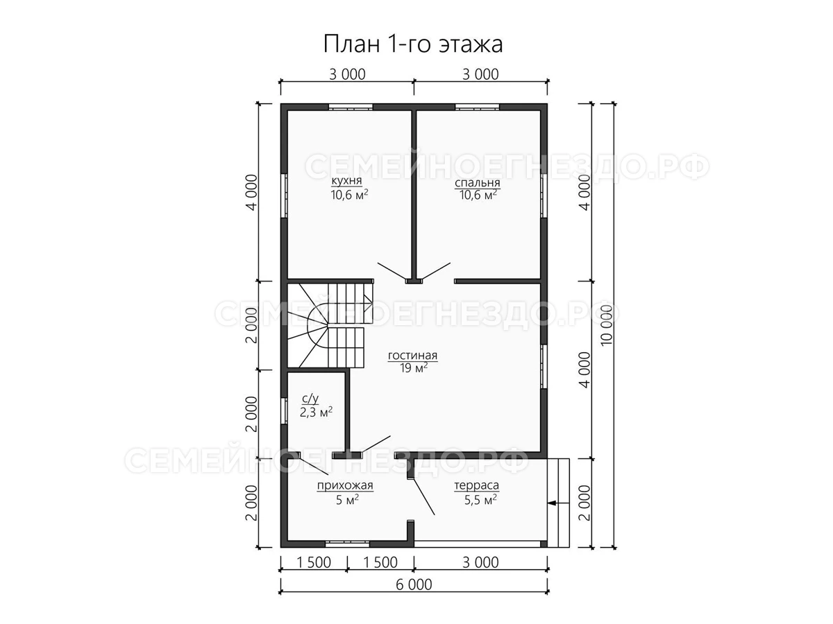 Планировка Каркасный дом № 0150