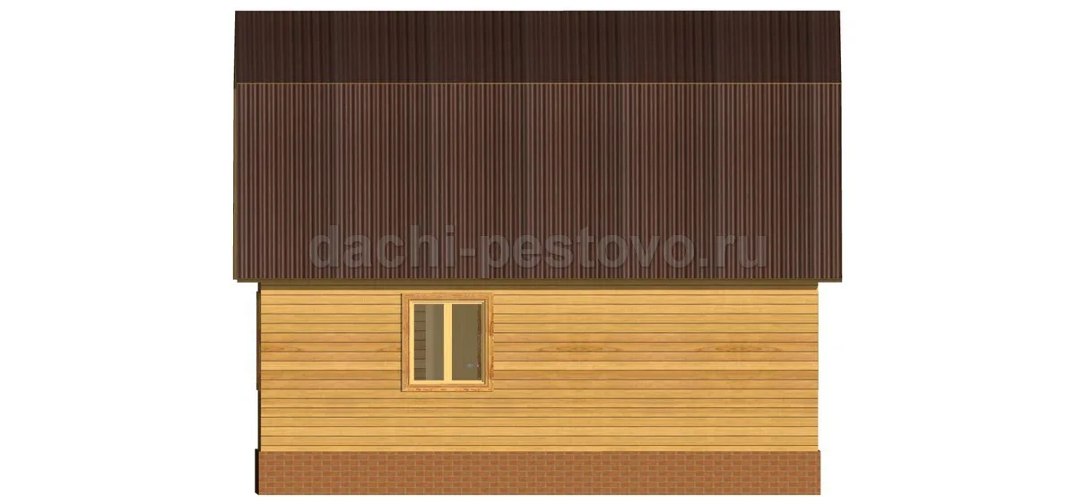 Брусовой дом №27 — вид 2