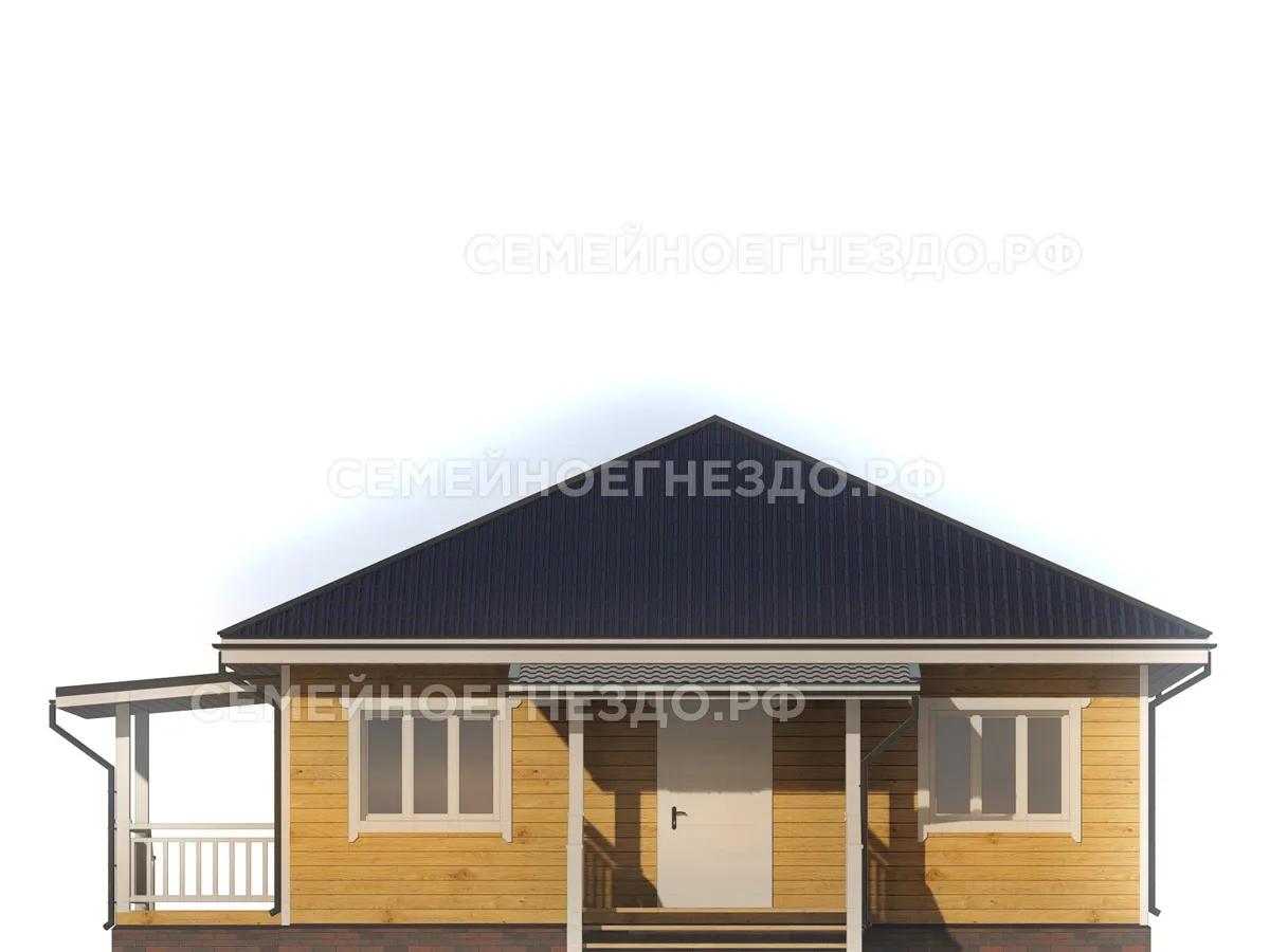 Брусовой дом № 0279 — вид 3