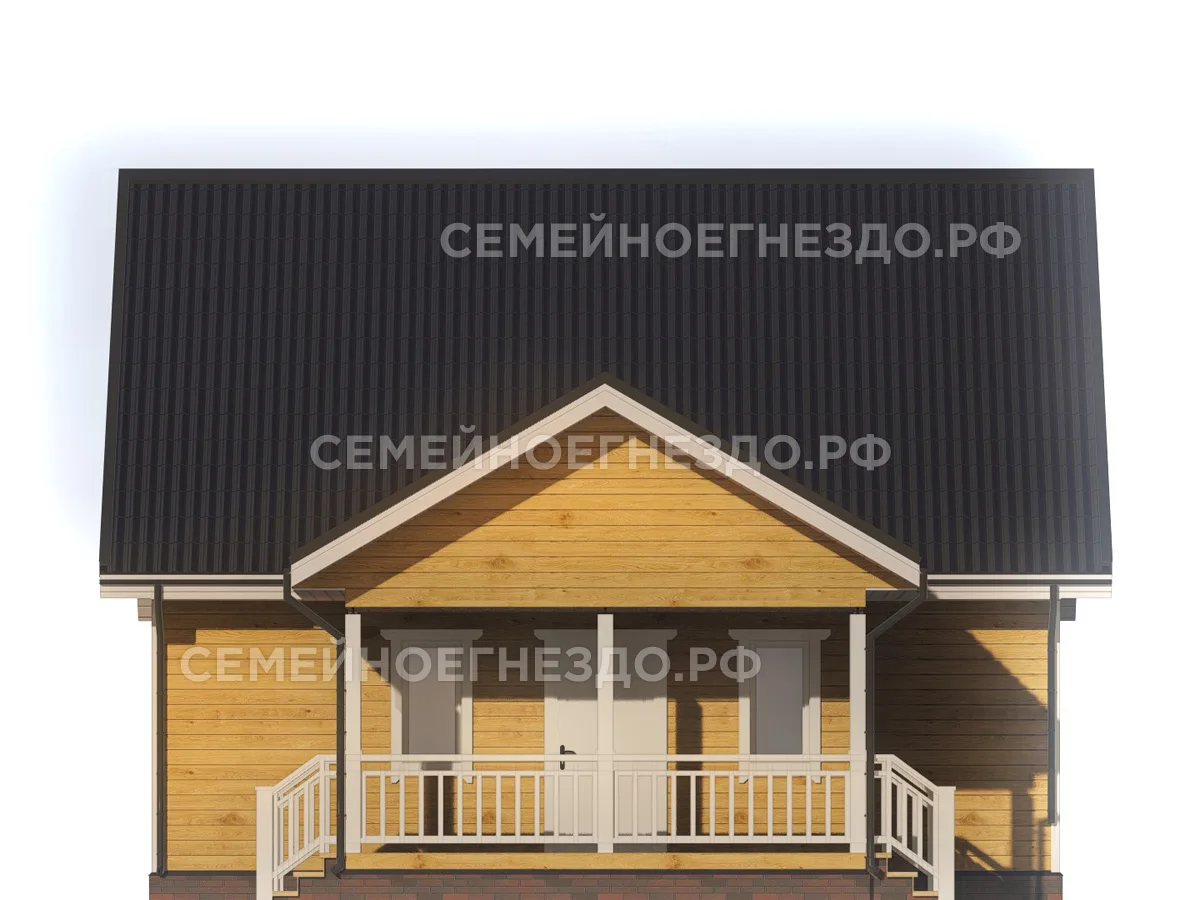 Каркасный дом № 0172 — вид 4
