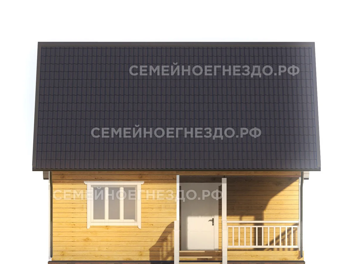 Брусовой дом № 0250 — вид 3