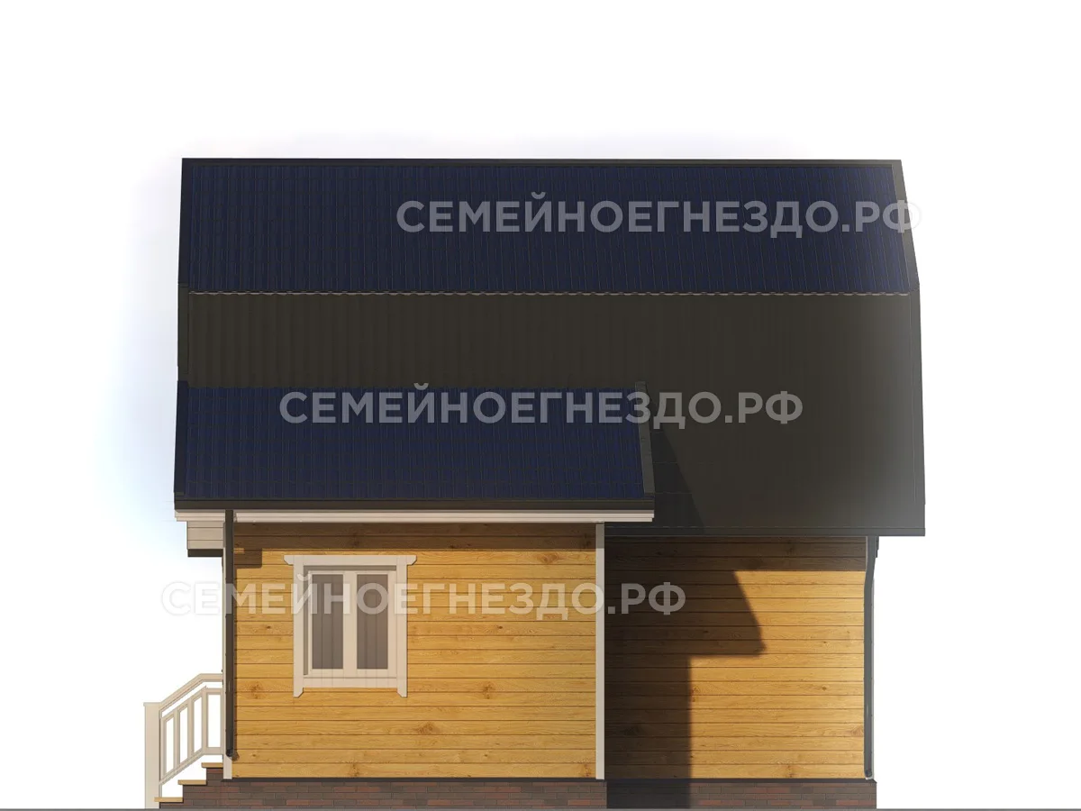 Брусовой дом № 0145 — вид 4