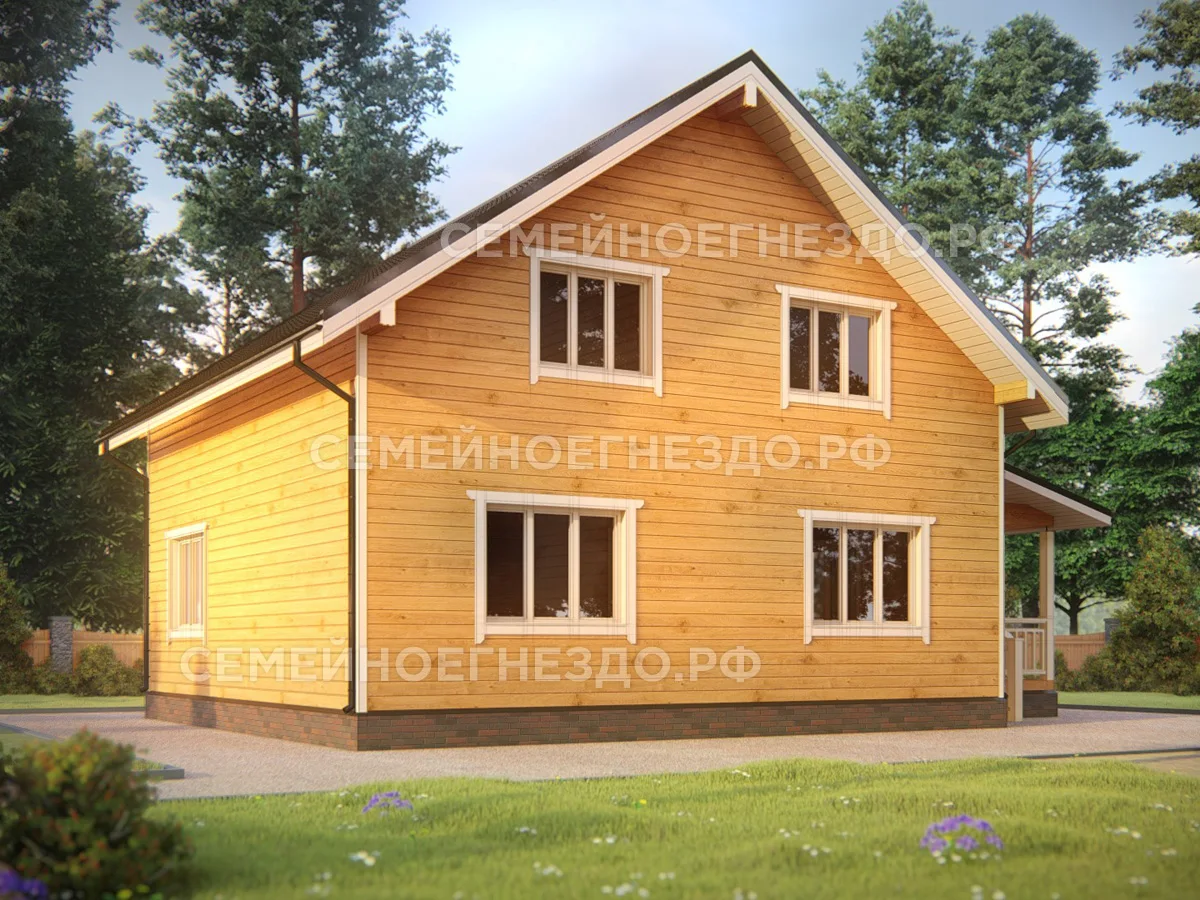 Каркасный дом № 0214 — вид 2