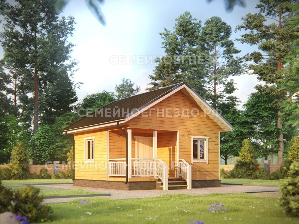 Каркасный дом № 0088 — вид 1