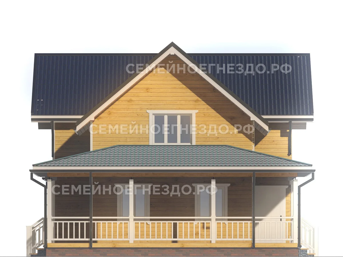 Каркасный дом № 0196 — вид 4