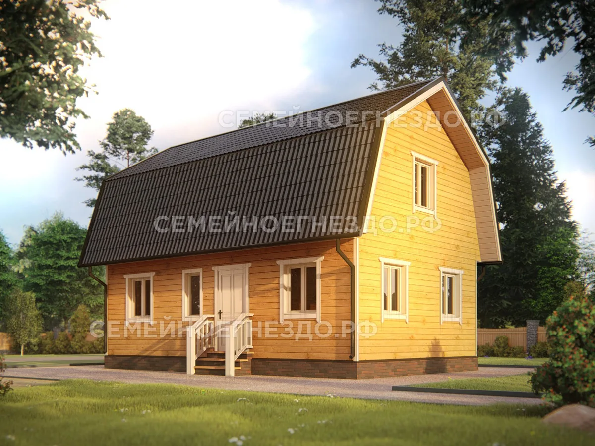 Каркасный дом № 0158 — вид 2