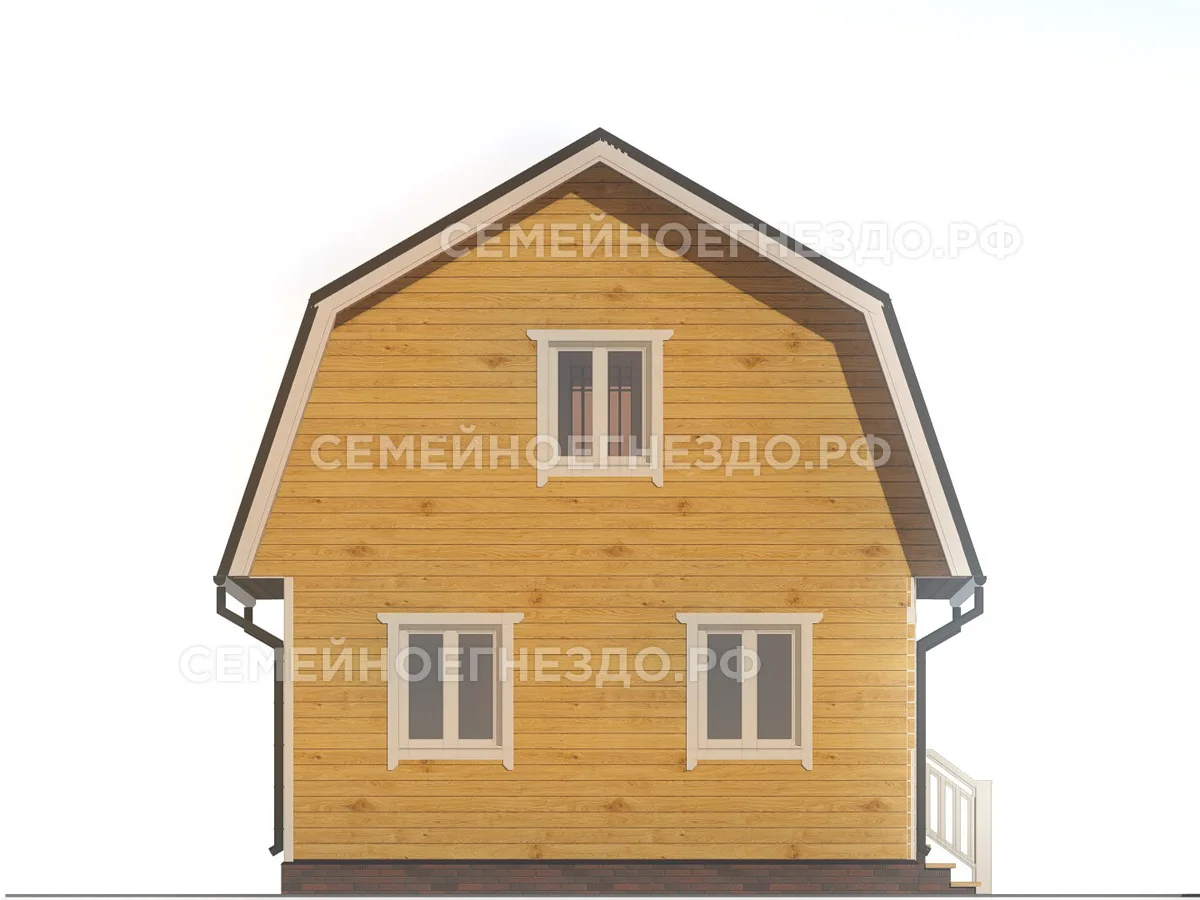 Каркасный дом № 0158 — вид 3