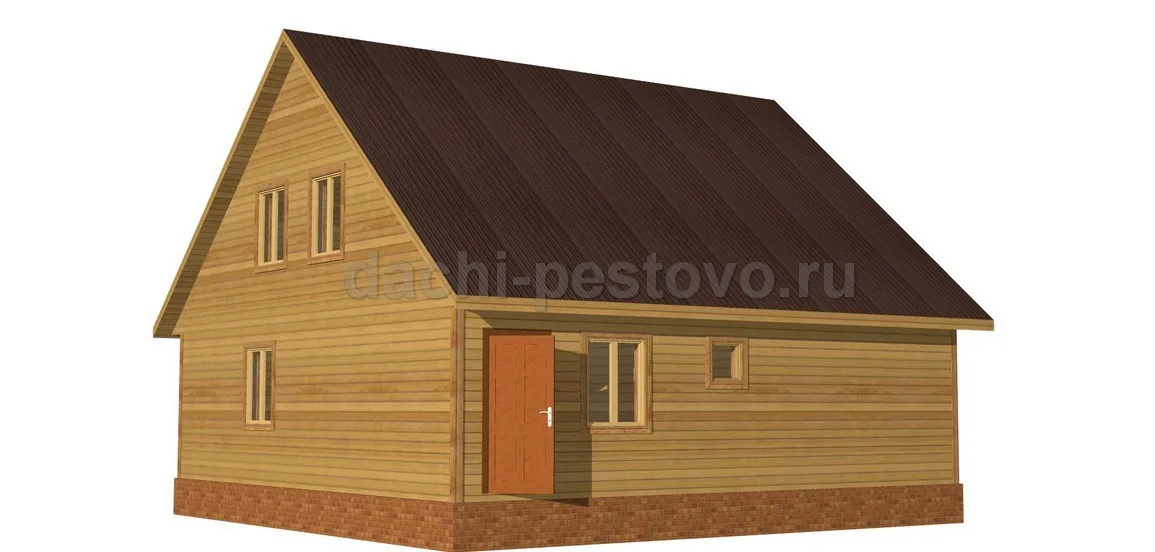 Брусовой дом №59 — вид 1