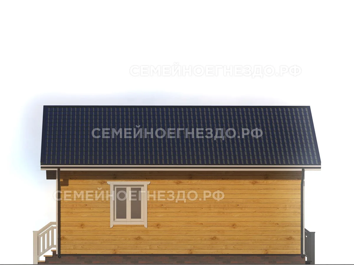 Брусовой дом № 0115 — вид 4