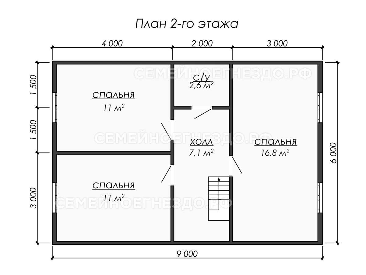 Планировка Каркасный дом № 0231