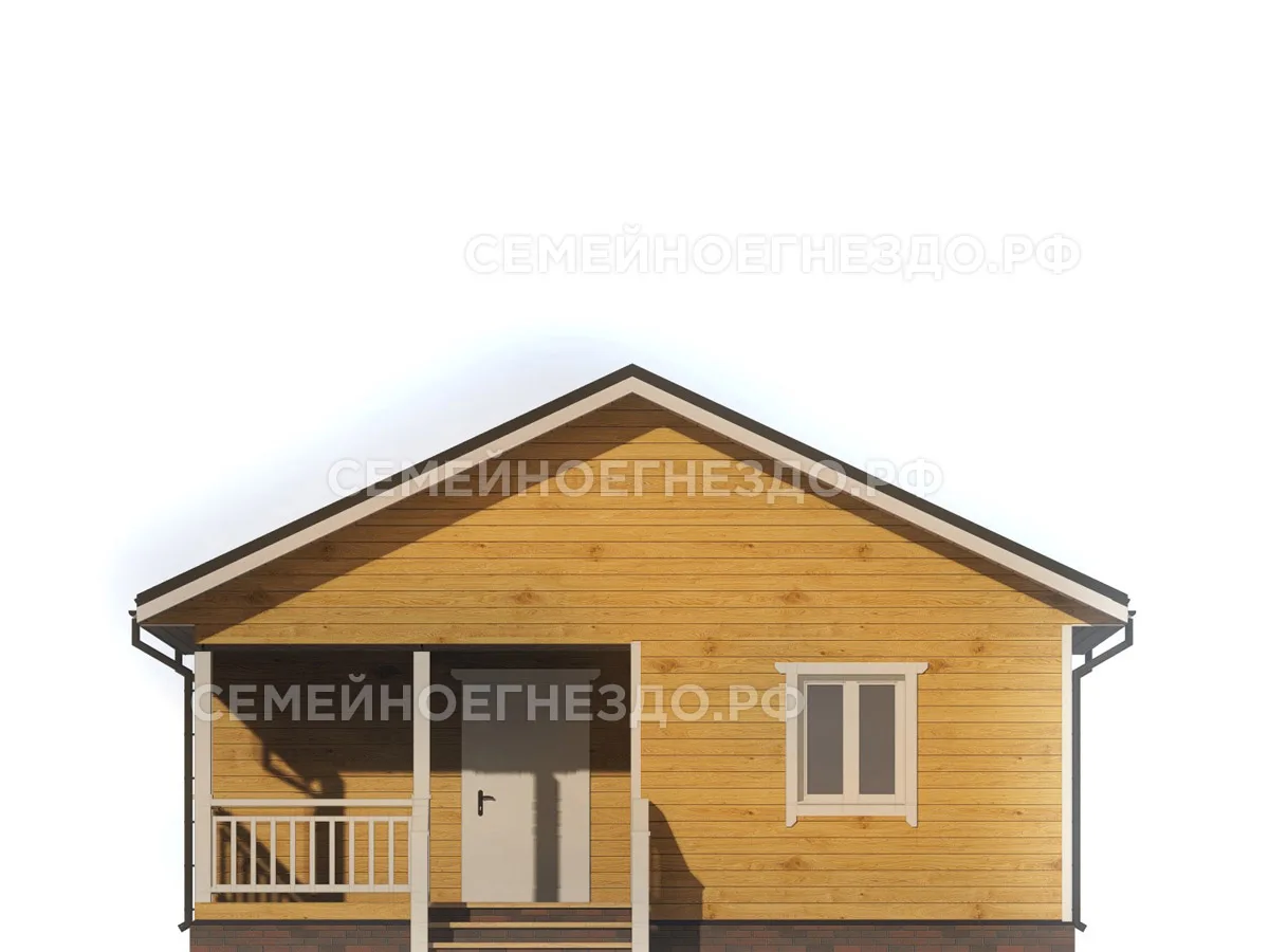 Брусовой дом № 0115 — вид 3