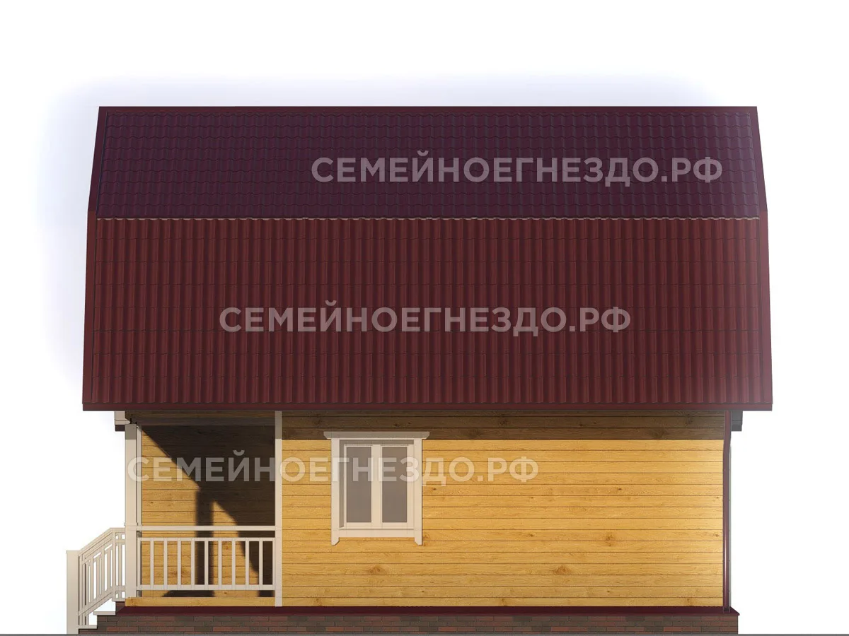Брусовой дом № 0042 — вид 4