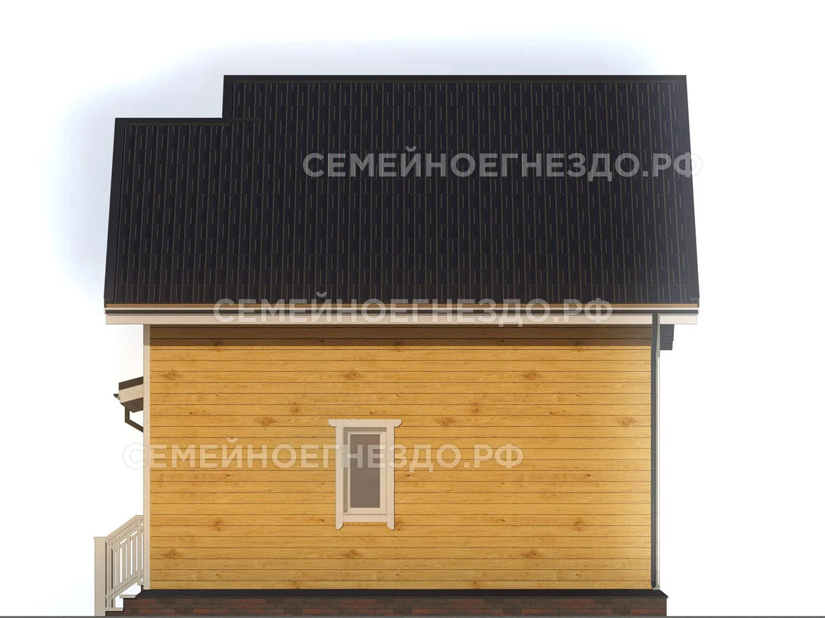 Брусовой дом № 0039 — вид 4