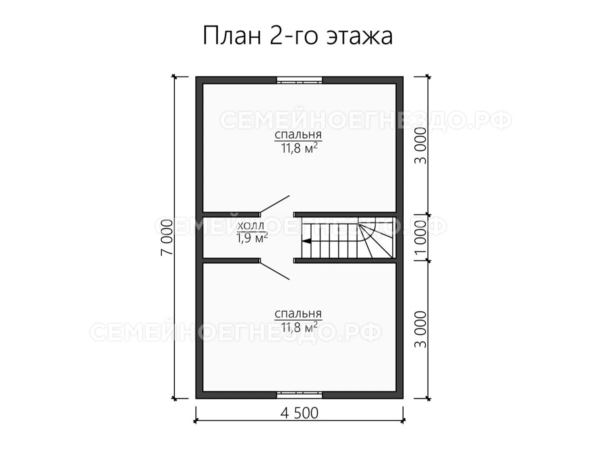 Планировка Брусовой дом № 0152