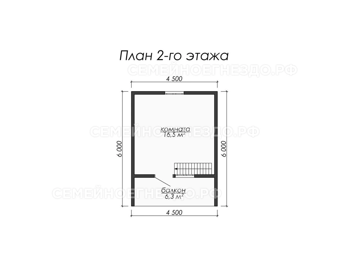 Планировка Каркасный дом № 0059
