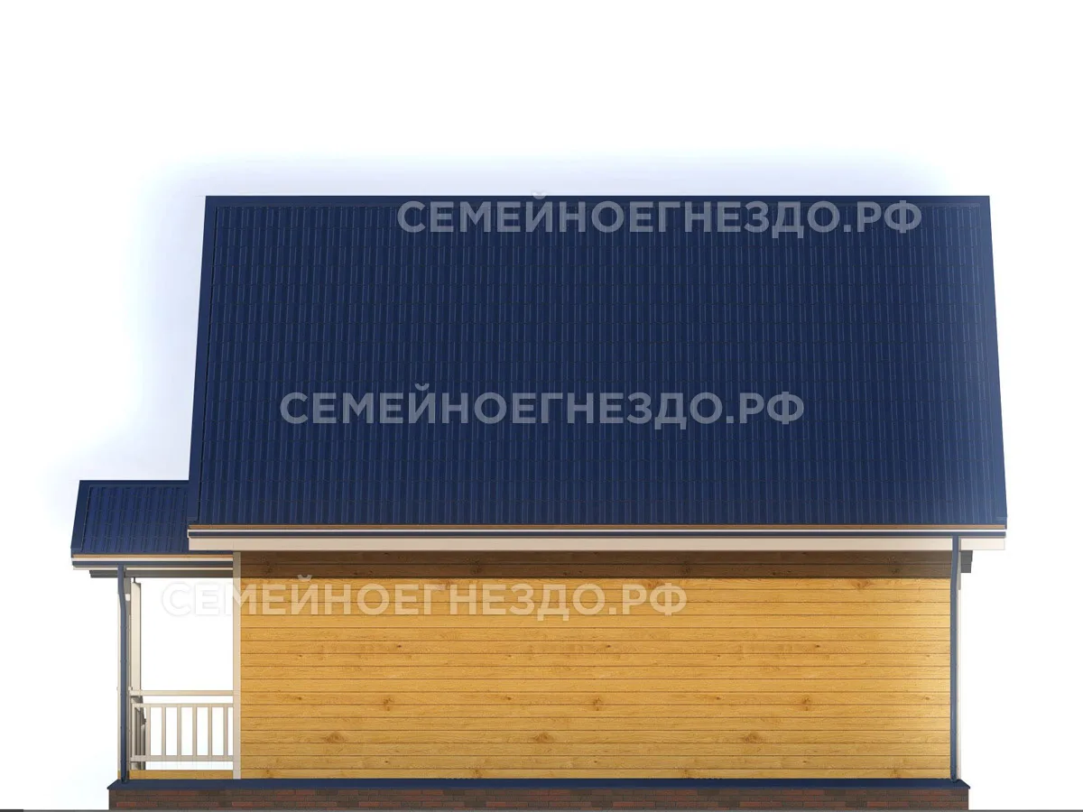 Каркасный дом № 0058 — вид 4
