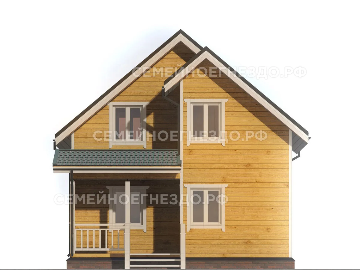 Брусовой дом № 0039 — вид 3