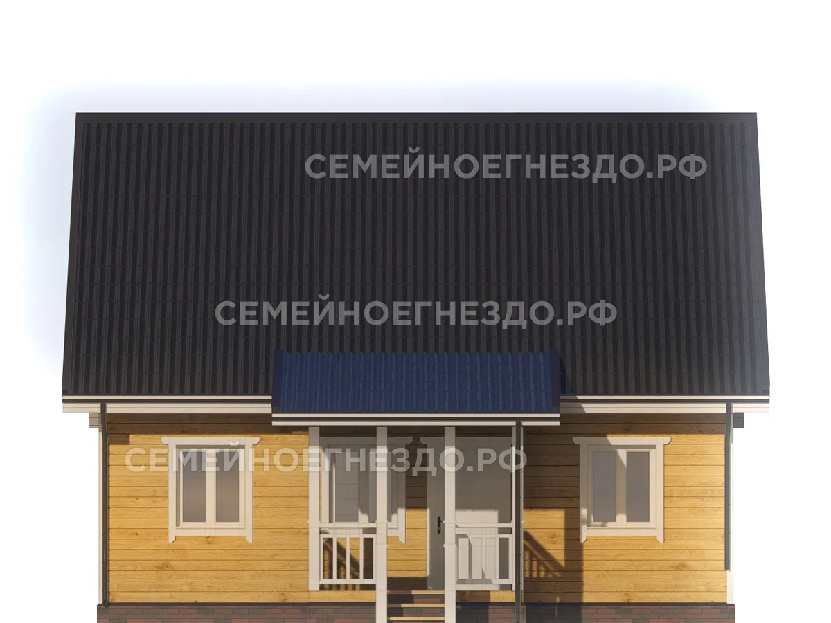 Каркасный дом № 0155 — вид 4
