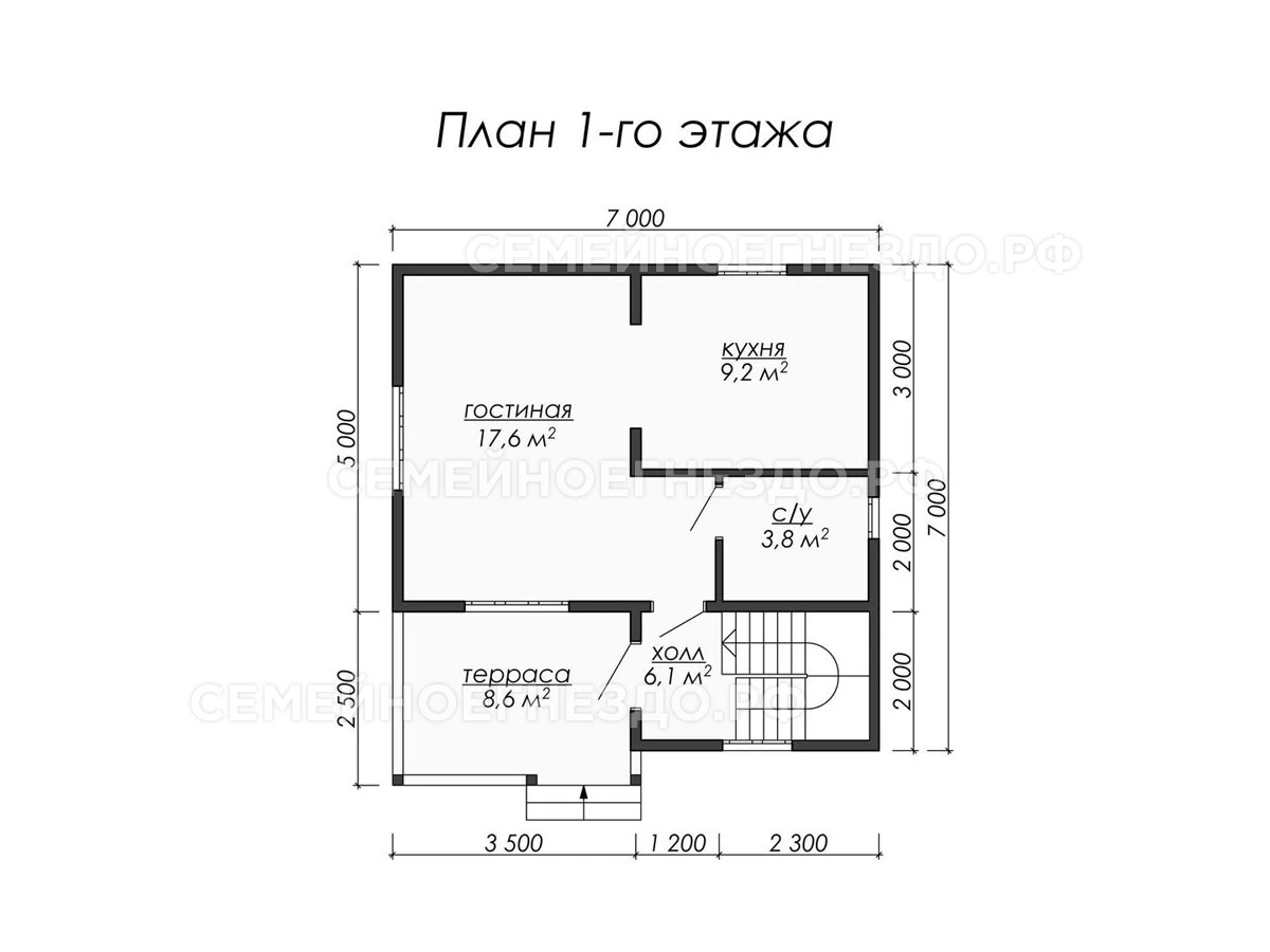 Планировка Брусовой дом № 0015