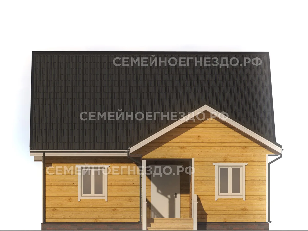 Каркасный дом № 0165 — вид 4