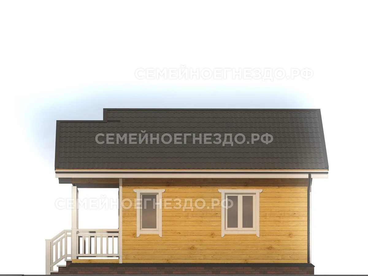 Каркасный дом № 0001 — вид 4