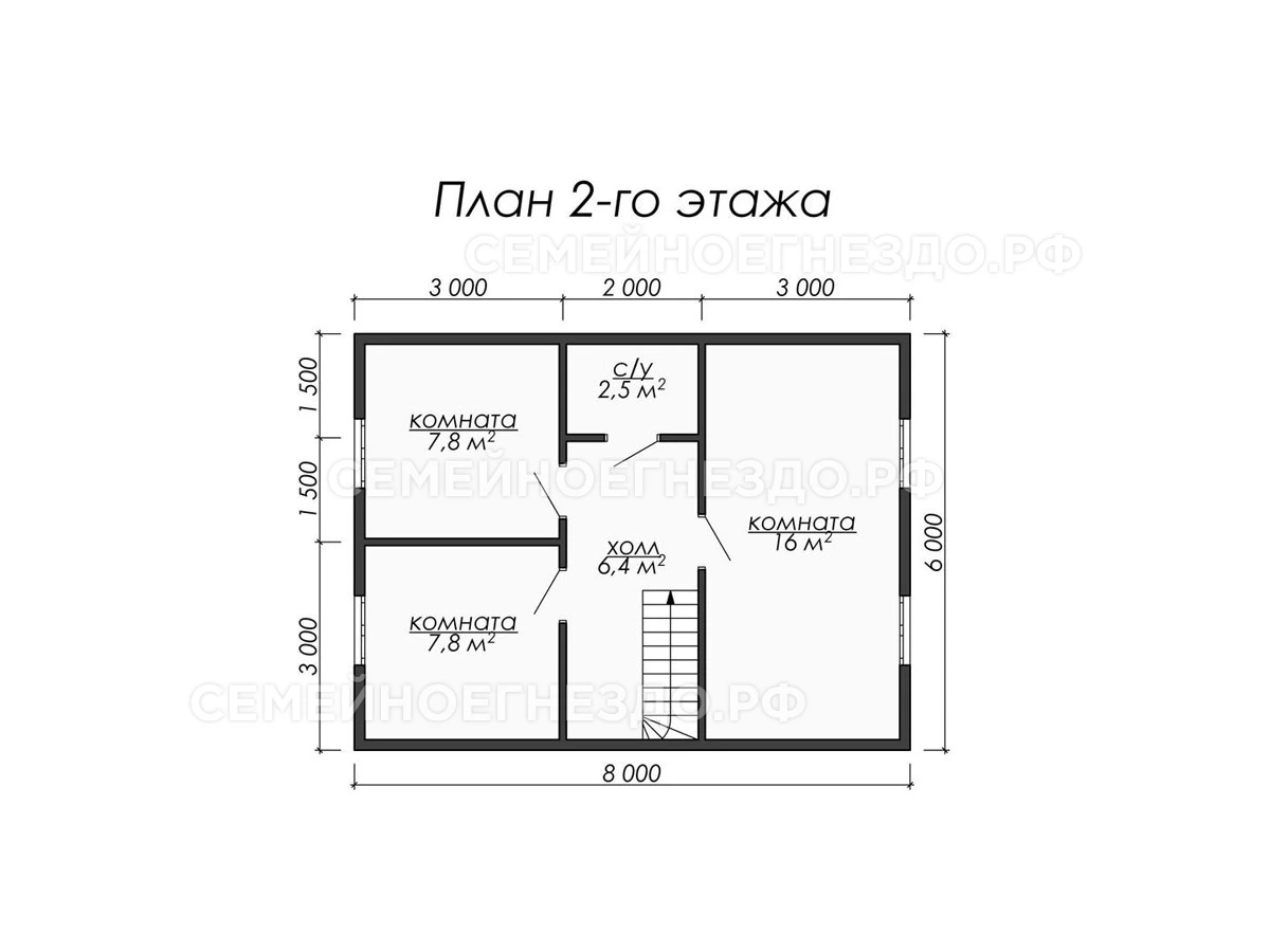 Планировка Каркасный дом № 0021