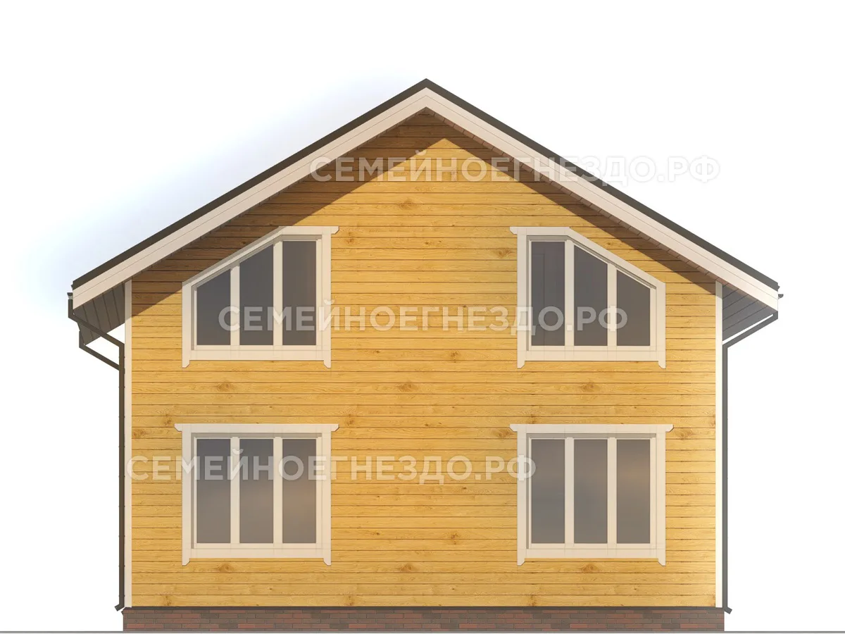 Брусовой дом № 0288 — вид 4