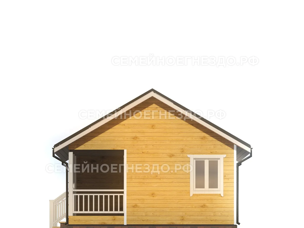 Брусовой дом № 0243 — вид 4
