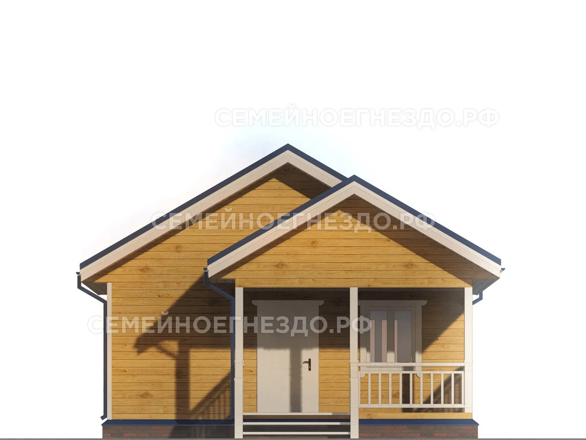 Каркасный дом № 0027 — вид 3