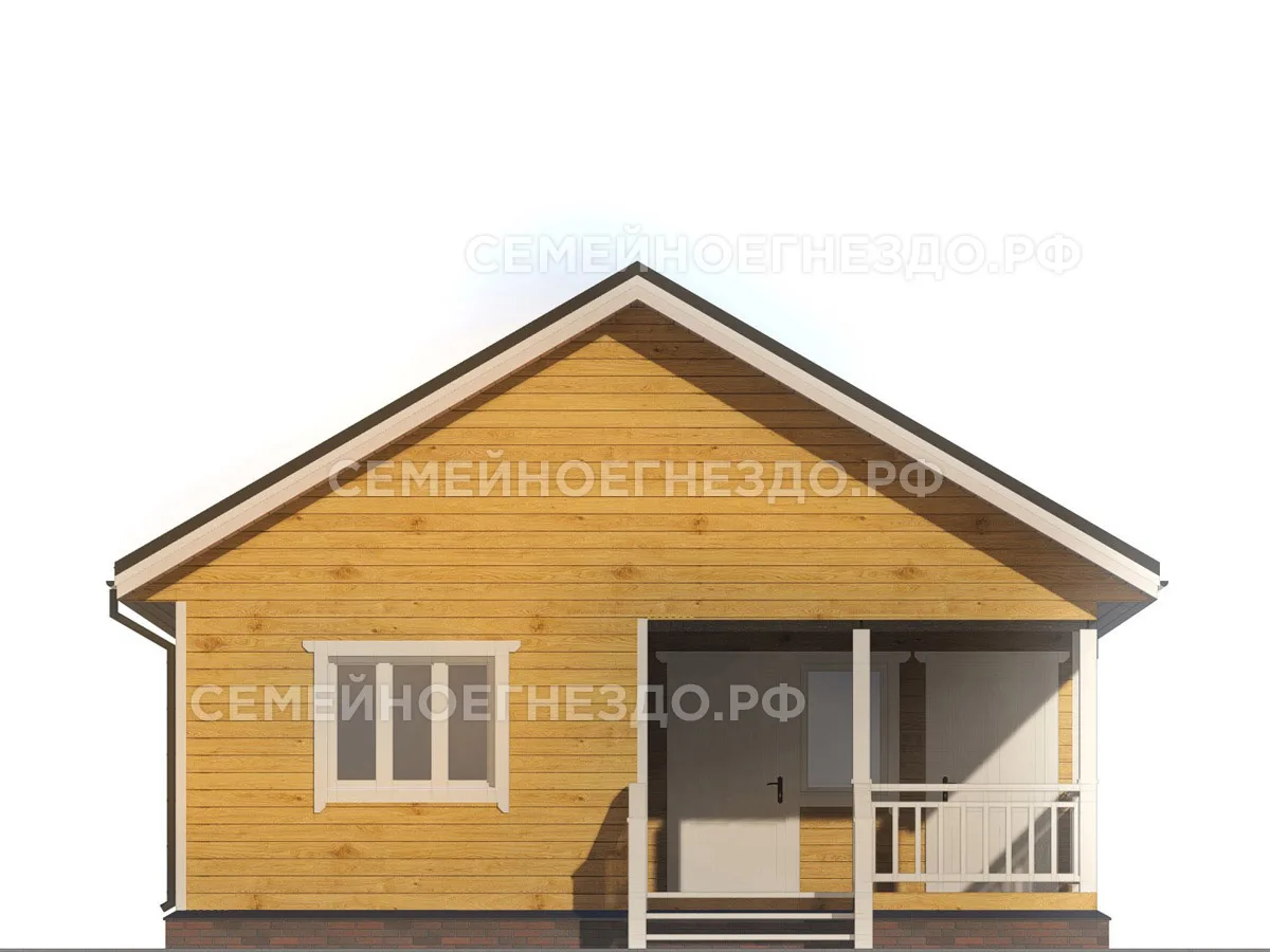Каркасный дом № 0031 — вид 3