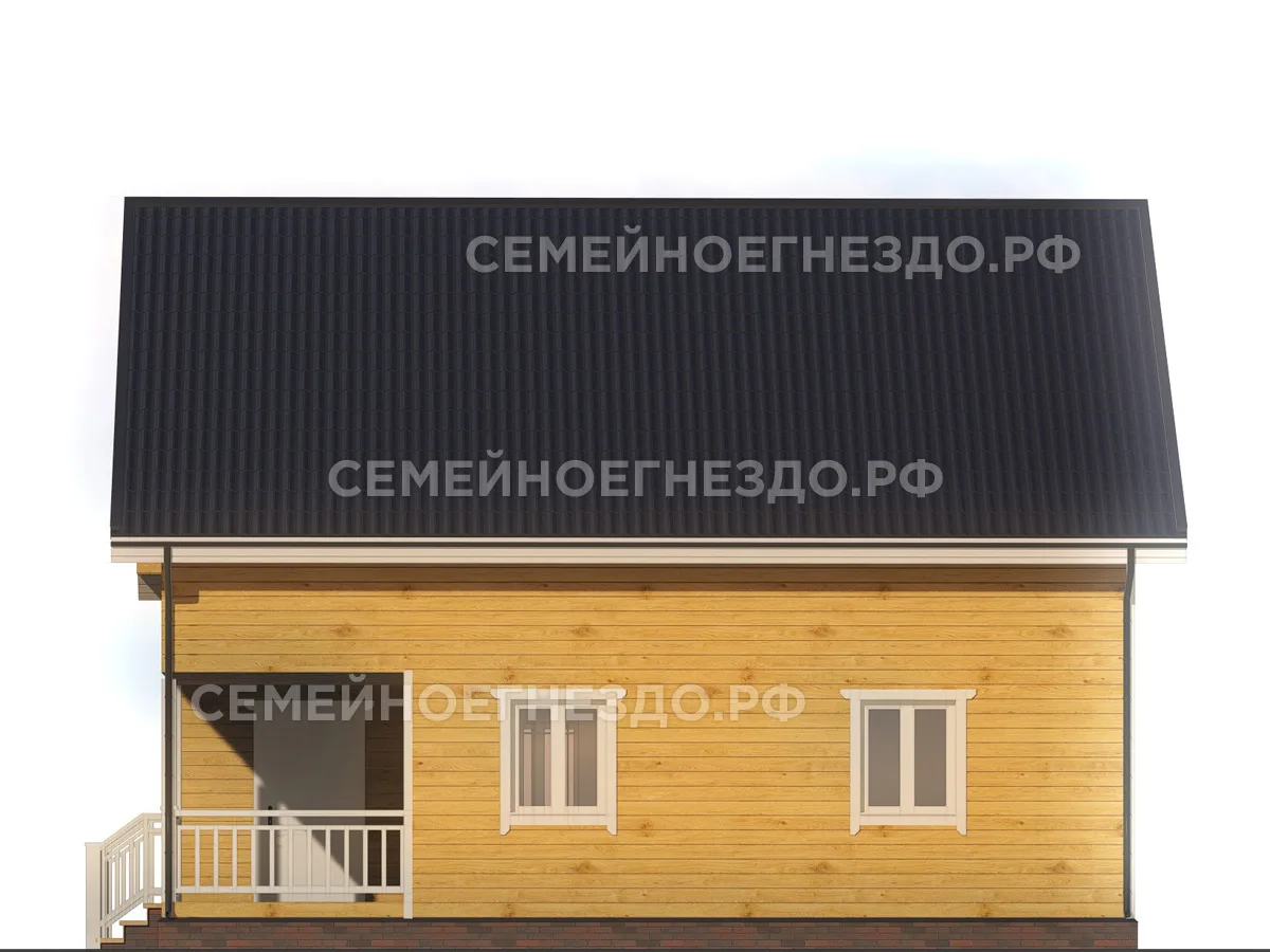 Каркасный дом № 0188 — вид 4