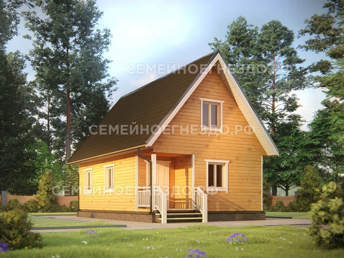 Каркасный дом № 0037 — вид 1
