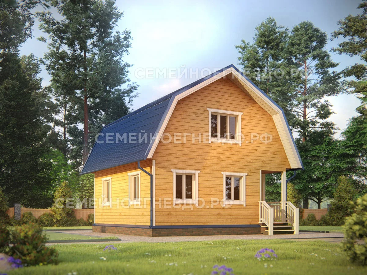 Брусовой дом № 0026 — вид 2