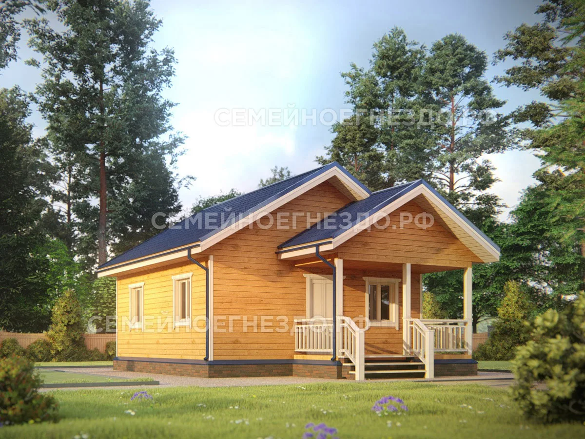 Каркасный дом № 0027 — вид 1