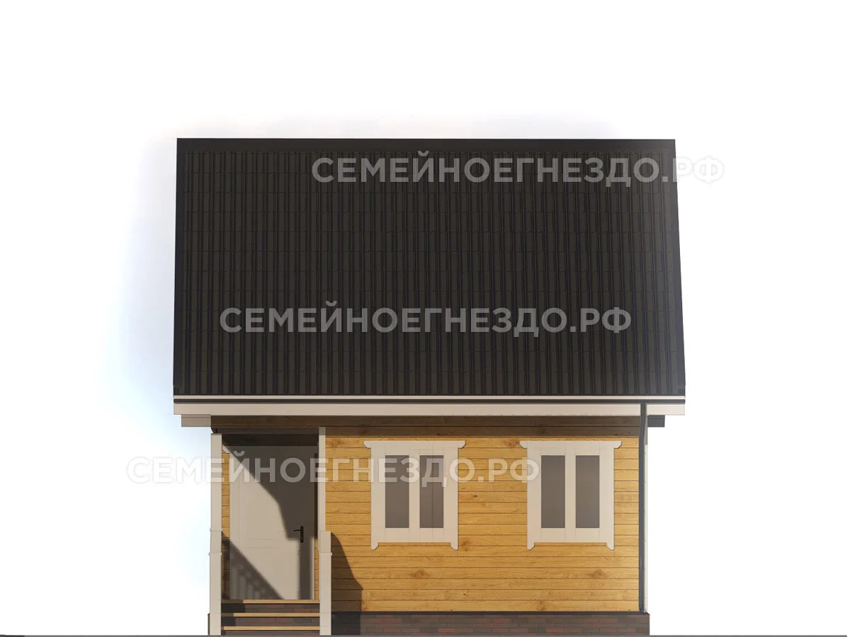 Брусовой дом № 0094 — вид 4