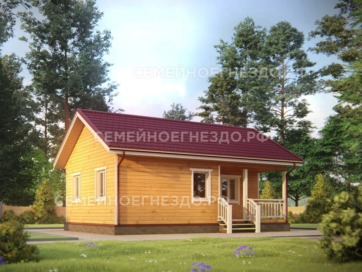 Каркасный дом № 0013 — вид 1