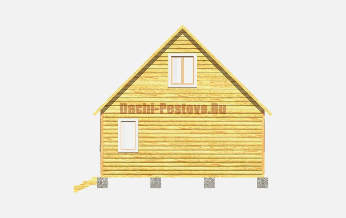 Брусовой дом №93 — вид 3