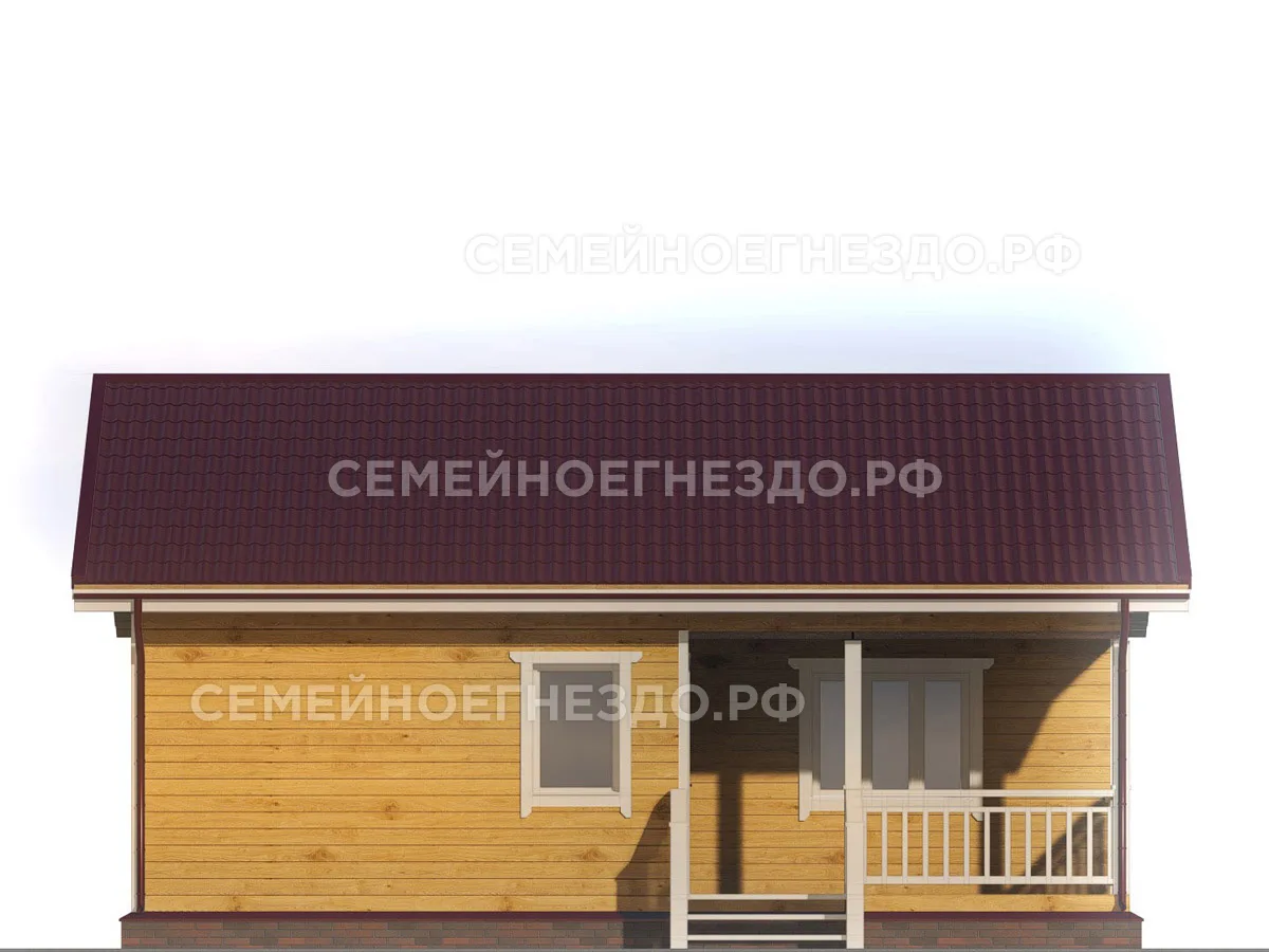 Каркасный дом № 0013 — вид 3