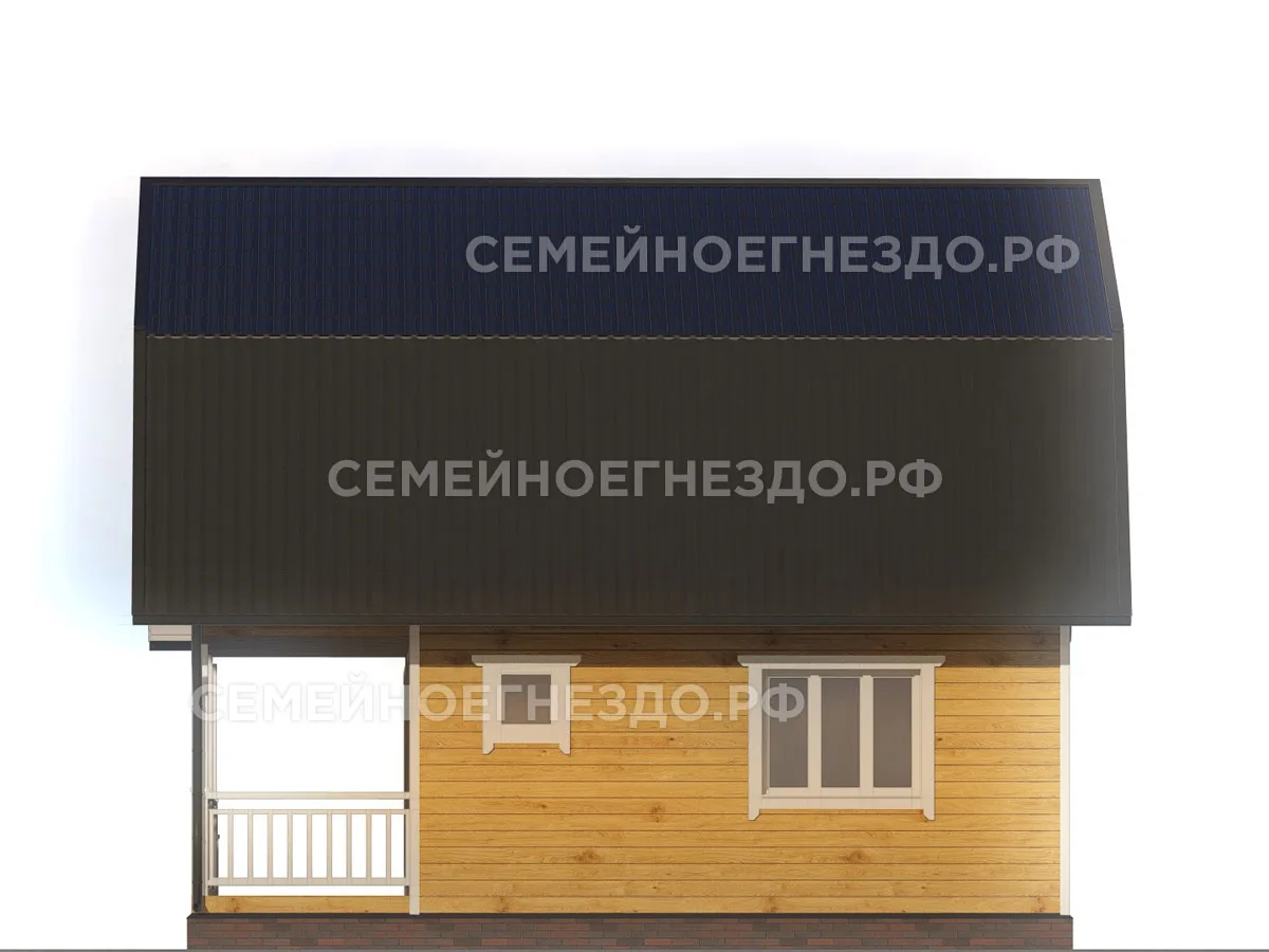Брусовой дом № 0126 — вид 4