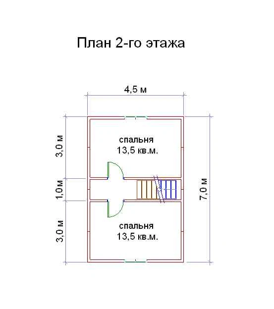 Планировка Брусовой дом №149