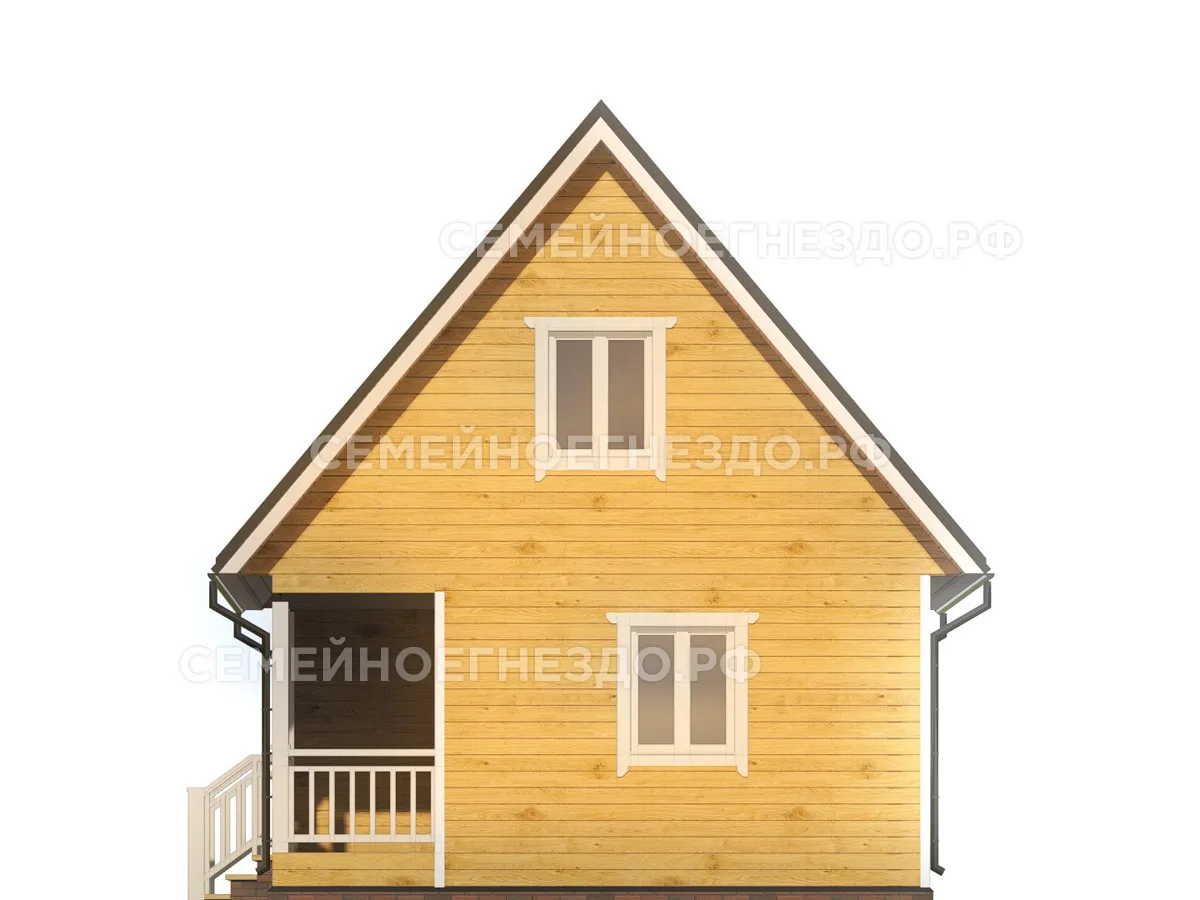 Брусовой дом № 0250 — вид 4