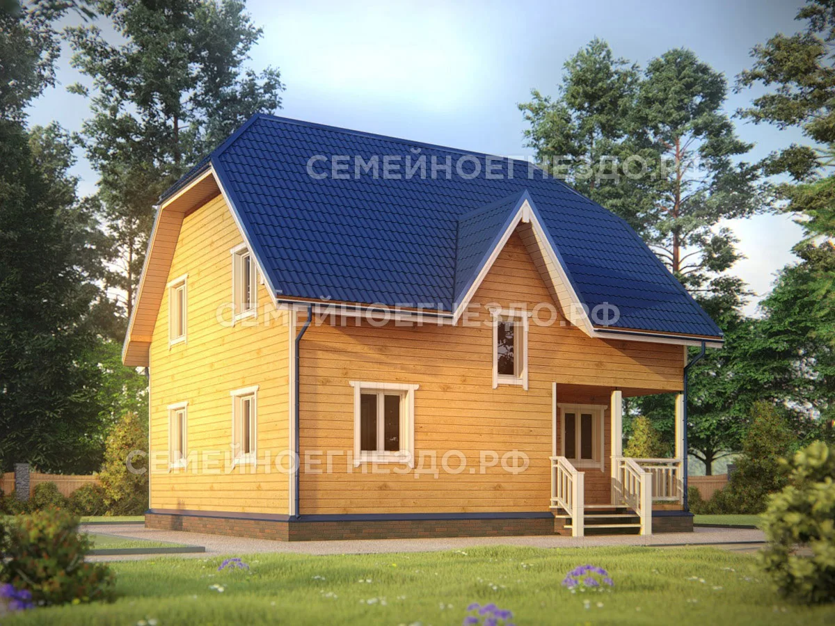 Каркасный дом № 0057 — вид 1