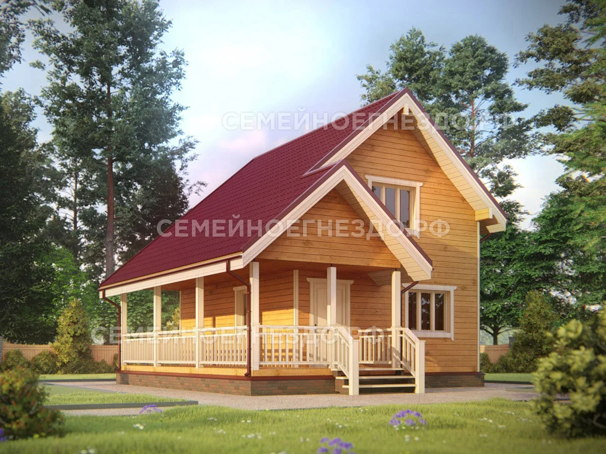 Каркасный дом № 0016 — вид 1