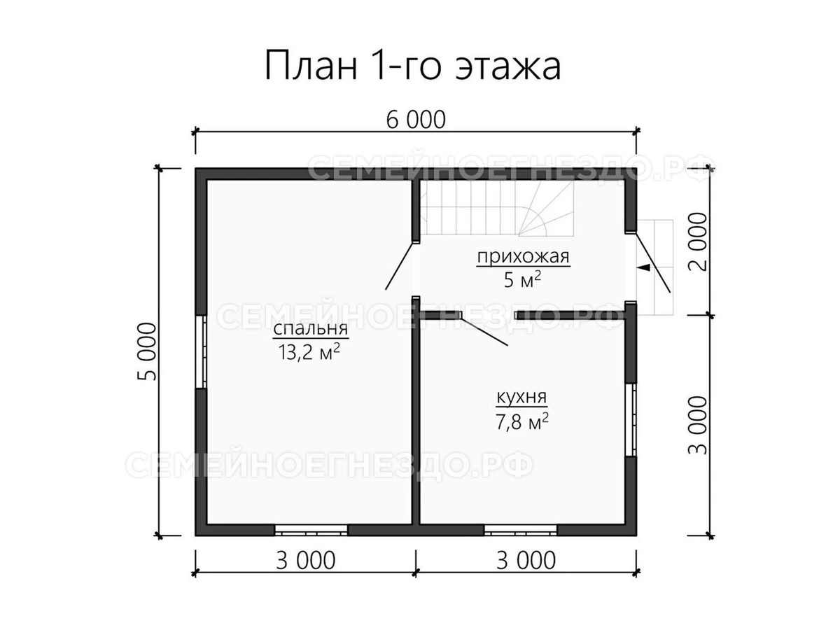 Планировка Каркасный дом № 0100