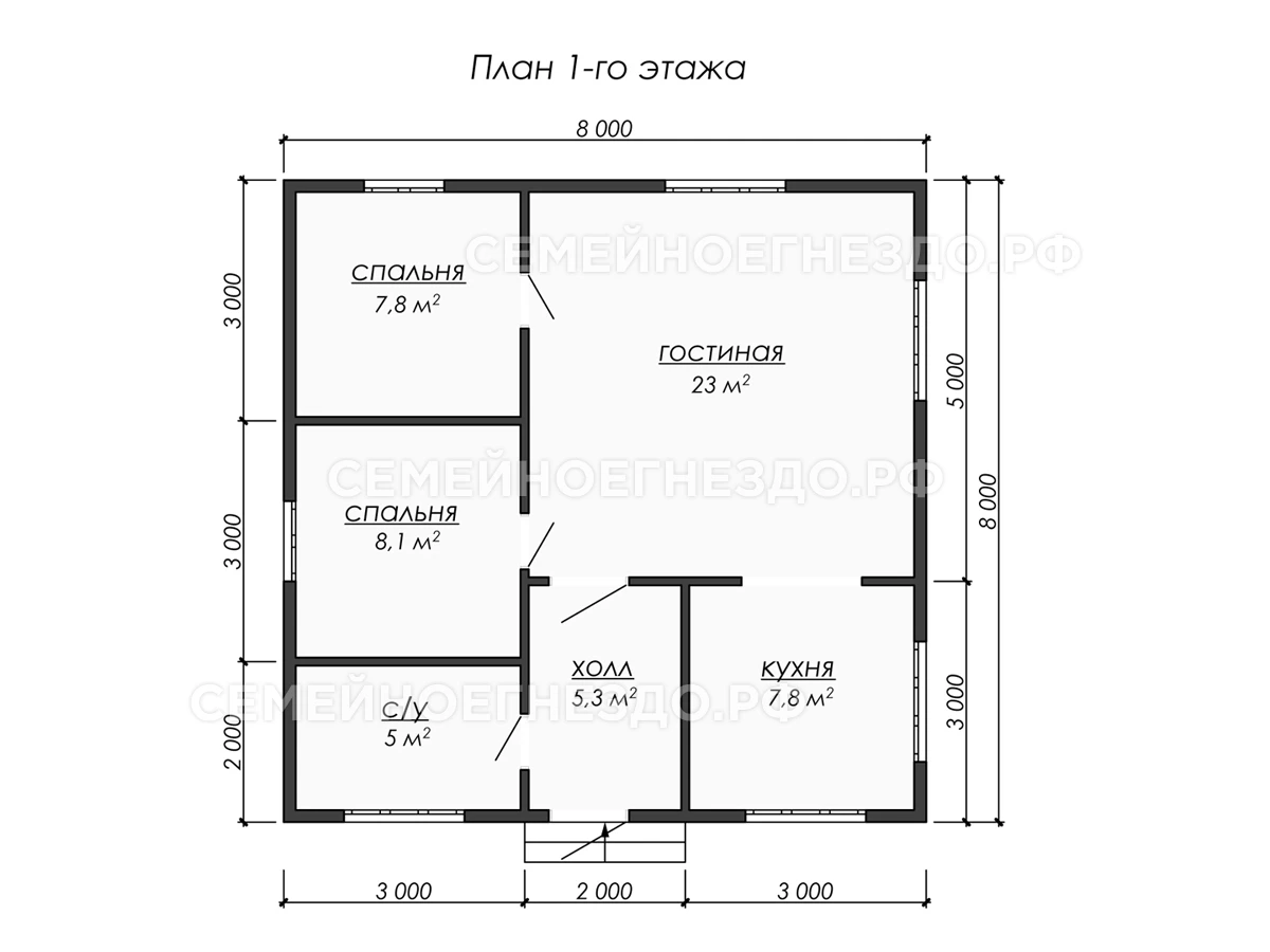 Планировка Каркасный дом № 0249