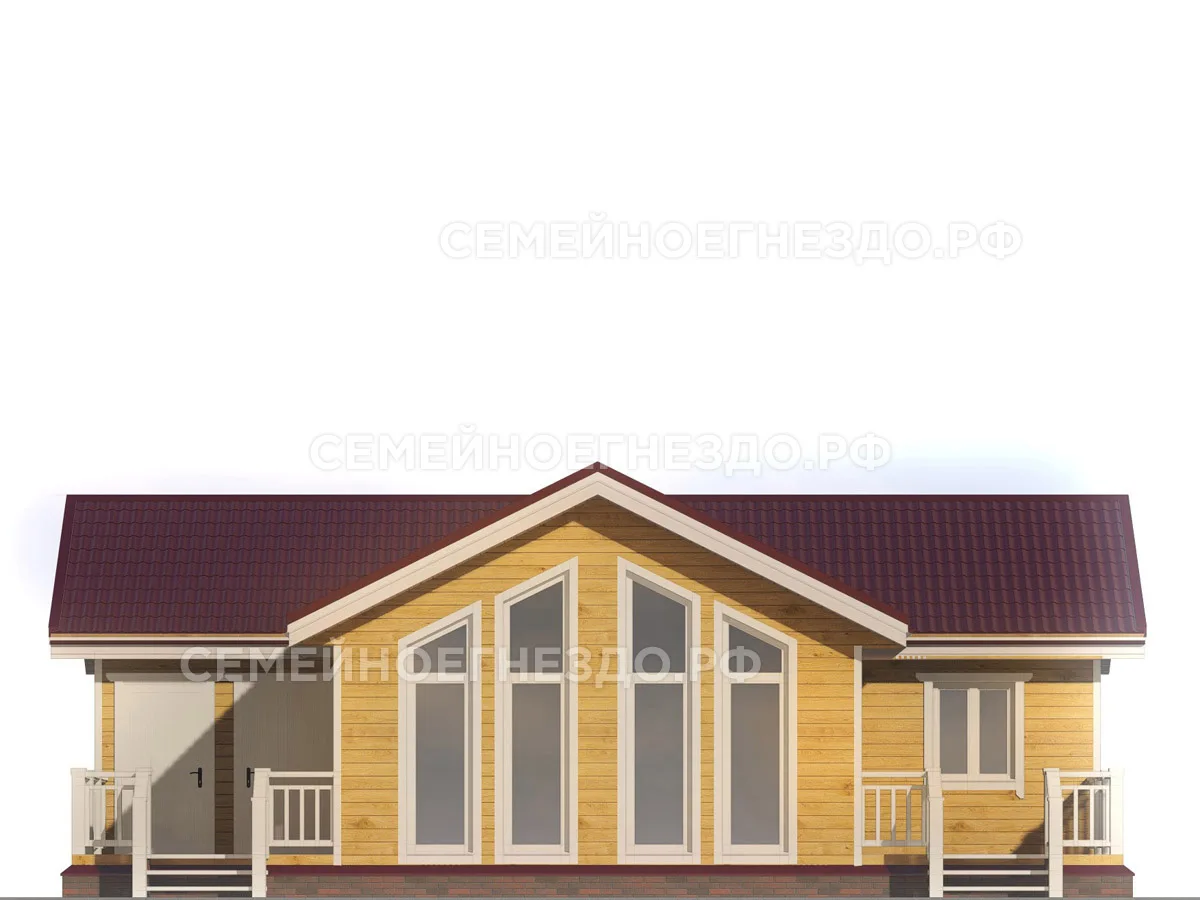Каркасный дом № 0046 — вид 3