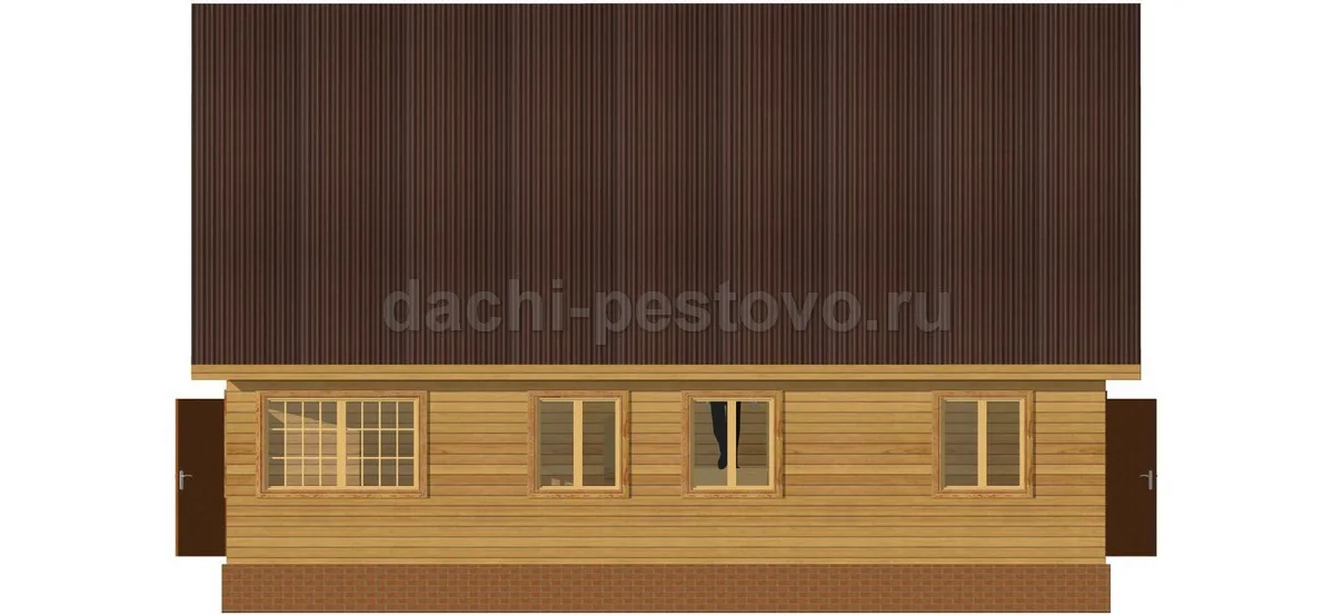 Брусовой дом №62 — вид 3