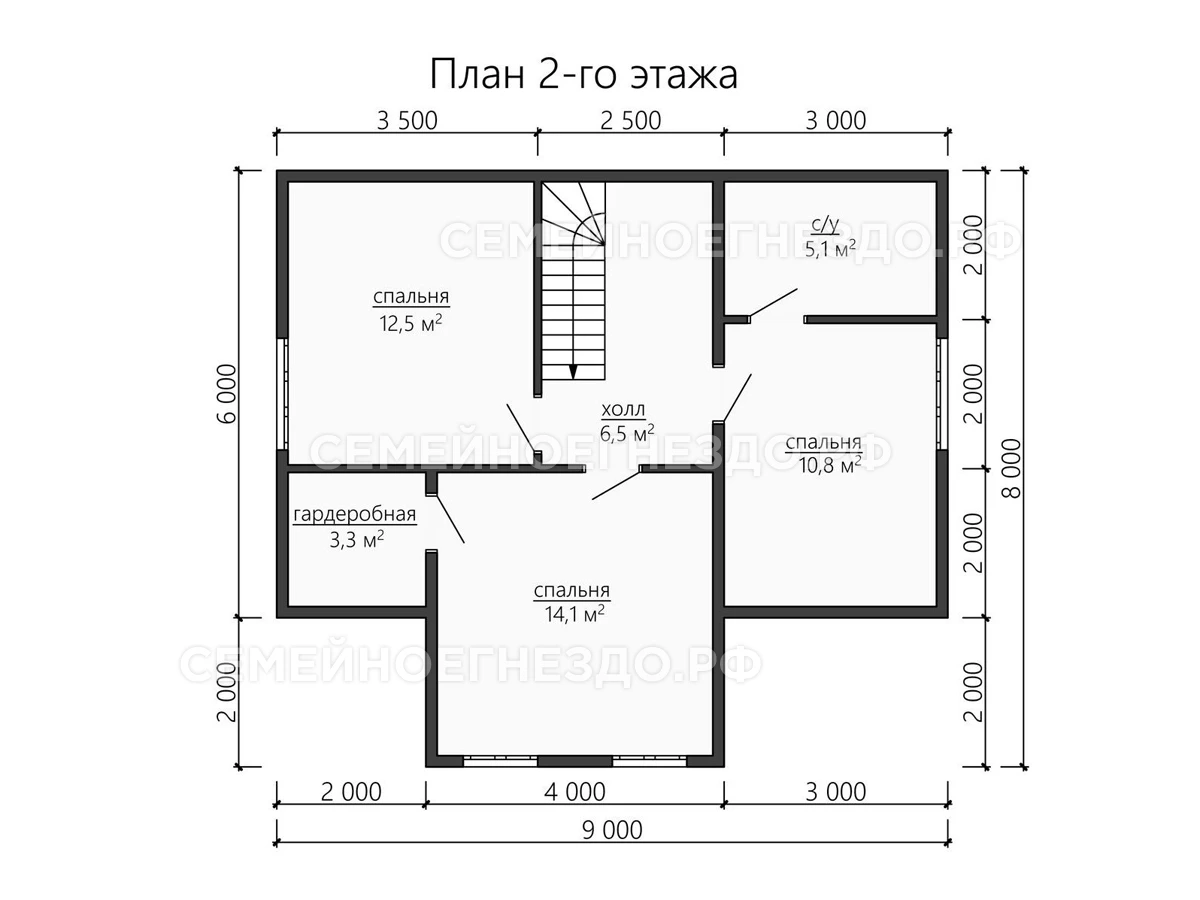 Планировка Брусовой дом № 0177